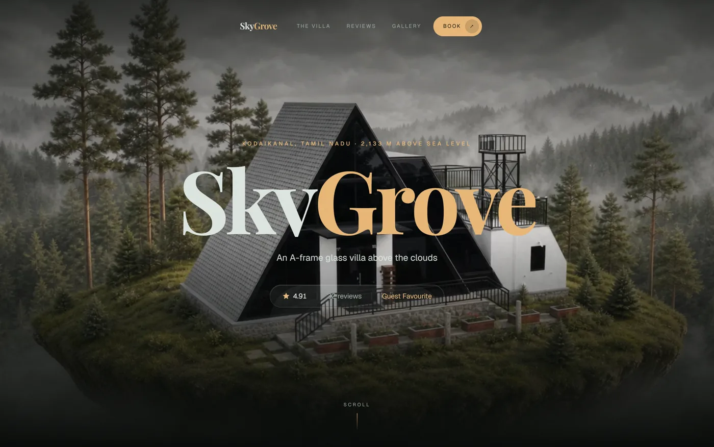 SkyGrove website, built by AIbis Hub
